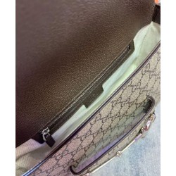 Replica Borsa a tracolla piccola Gucci Horsebit 1955 764155 Caffè