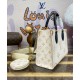 Replica Borsa tote Louis Vuitton OnTheGo PM M24533 Crema