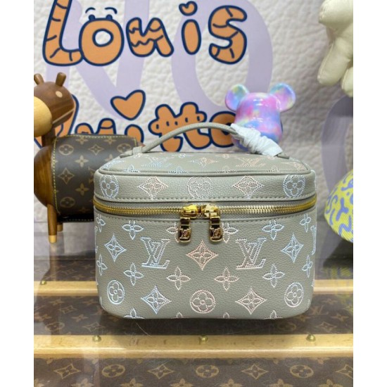 Replica Louis Vuitton Nice Mini beauty case Borsa M23550 Grigio