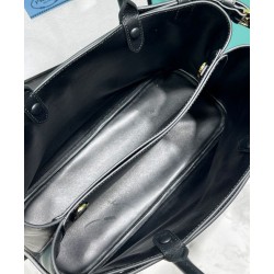 Replica Borsa tote media Prada con cintura 1BA417 nera