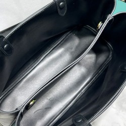 Replica Borsa tote media Prada con cintura 1BA417 nera