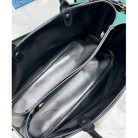 Replica Borsa tote media Prada con cintura 1BA417 nera Replica Borsa tote media Prada con cintura 1BA417 nera