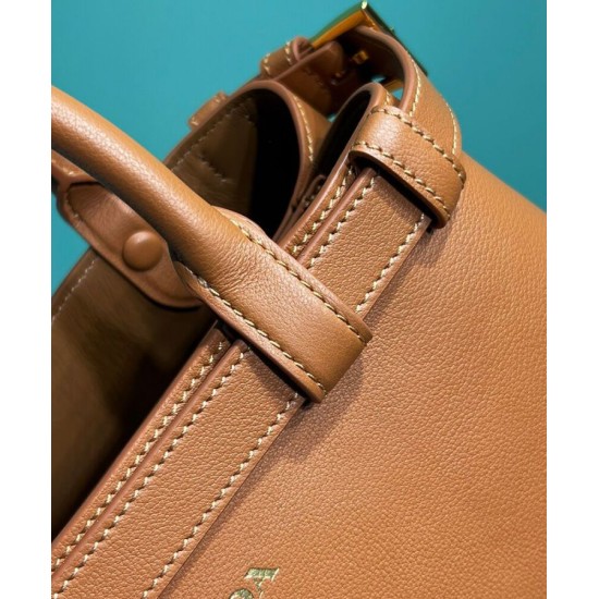 Replica Borsa tote piccola Prada con cintura 1BA418 Caffè