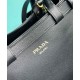 Replica Borsa tote piccola Prada con cintura 1BA418 nera
