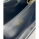 Replica Borsa tote piccola Prada con cintura 1BA418 nera