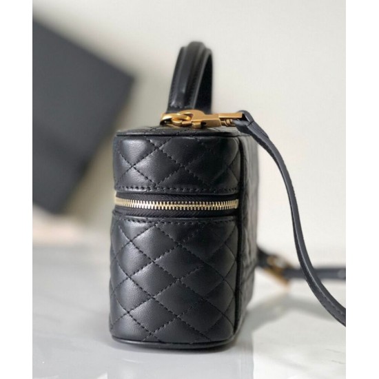 Replica Borsa da toilette YSL Saint Laurent Gaby mini con cerniera nera