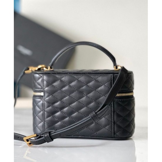 Replica Borsa da toilette YSL Saint Laurent Gaby mini con cerniera nera