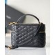 Replica Borsa da toilette YSL Saint Laurent Gaby mini con cerniera nera