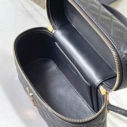 Replica Borsa da toilette YSL Saint Laurent Gaby mini con cerniera nera