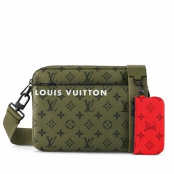 Replica Borsa a tracolla Louis Vuitton Trio Monogram Verde M23783
