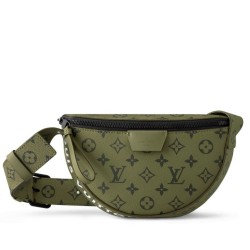 Replica Borsa a tracolla da uomo Louis Vuitton LV Moon M23838 Monogram verde