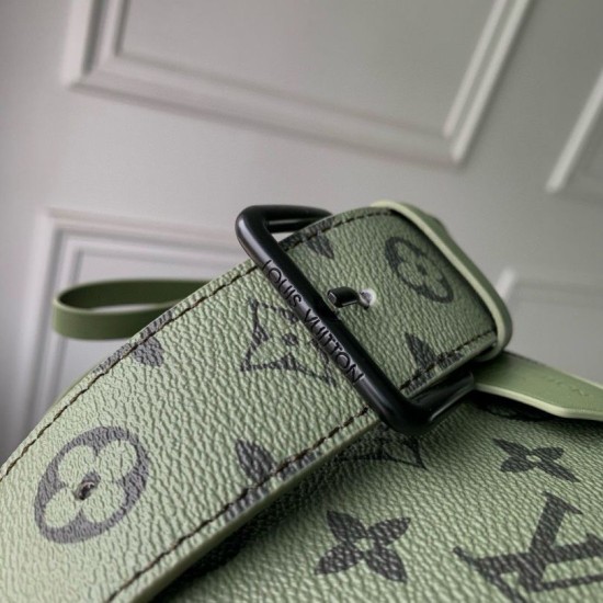 Replica Borsa a tracolla da uomo Louis Vuitton LV Moon M23838 Monogram verde