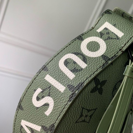 Replica Borsa a tracolla da uomo Louis Vuitton LV Moon M23838 Monogram verde