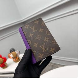 Replica Custodia per passaporto Louis Vuitton M28268 Portafoglio LV Monogram Macassar