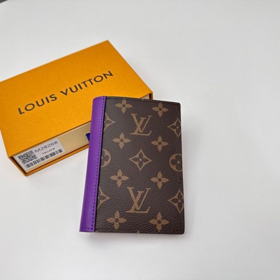 Replica Custodia per passaporto Louis Vuitton M28268 Portafoglio LV Monogram Macassar