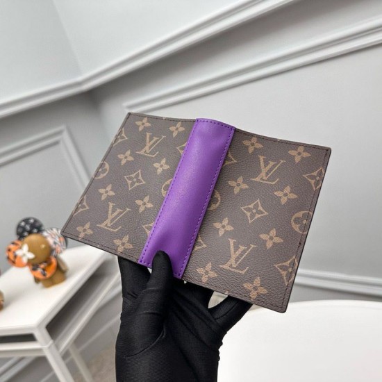 Replica Custodia per passaporto Louis Vuitton M28268 Portafoglio LV Monogram Macassar