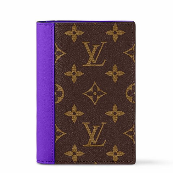 Replica Custodia per passaporto Louis Vuitton M28268 Portafoglio LV Monogram Macassar