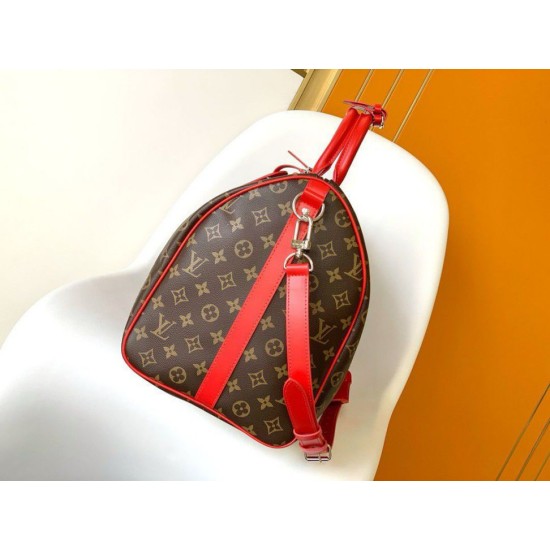 Replica Borsa Louis Vuitton Keepall Bandouliere 50 Monogram Macassar M46769