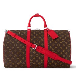 Replica Borsa Louis Vuitton Keepall Bandouliere 50 Monogram Macassar M46769