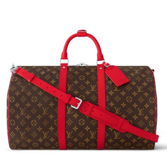 Replica Borsa Louis Vuitton Keepall Bandouliere 50 Monogram Macassar M46769