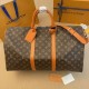 Replica Borsa Louis Vuitton Keepall Bandouliere 50 Monogram Macassar M46770