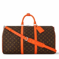 Replica Borsa Louis Vuitton Keepall Bandouliere 50 Monogram Macassar M46770