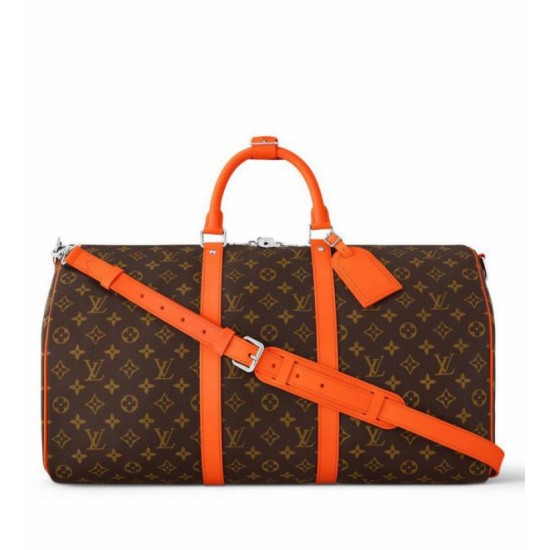Replica Borsa Louis Vuitton Keepall Bandouliere 50 Monogram Macassar M46770