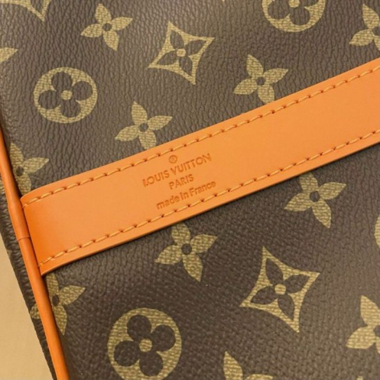Replica Borsa Louis Vuitton Keepall Bandouliere 50 Monogram Macassar M46770