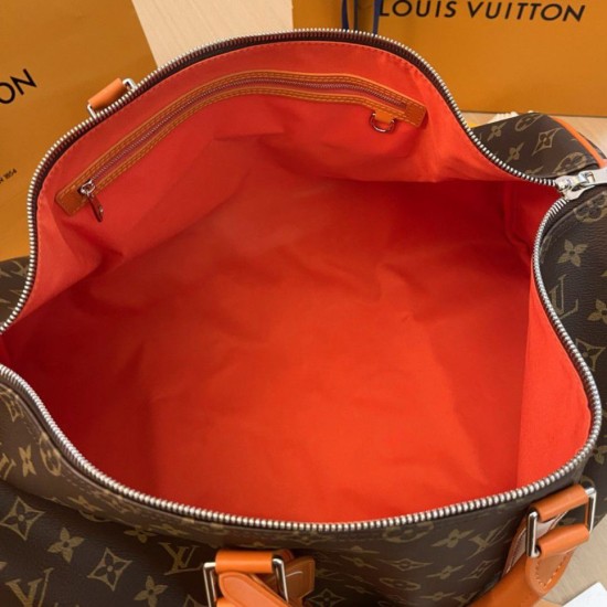 Replica Borsa Louis Vuitton Keepall Bandouliere 50 Monogram Macassar M46770
