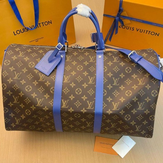 Replica Borsa Louis Vuitton Keepall Bandouliere 50 Monogram Macassar M46772