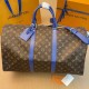 Replica Borsa Louis Vuitton Keepall Bandouliere 50 Monogram Macassar M46772