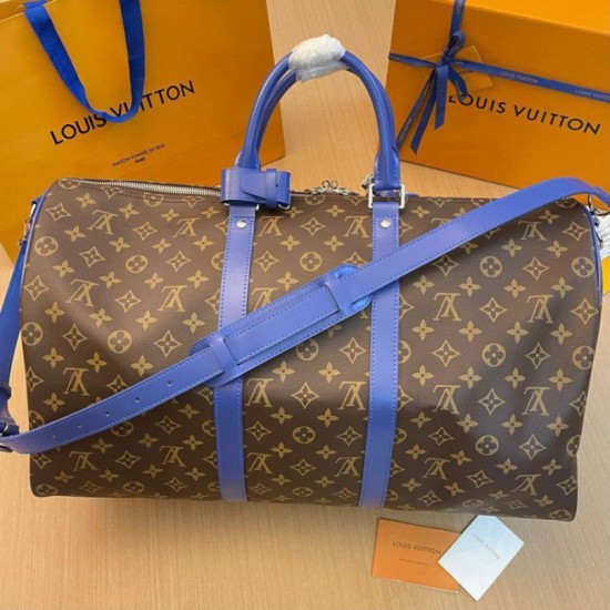 Replica Borsa Louis Vuitton Keepall Bandouliere 50 Monogram Macassar M46772