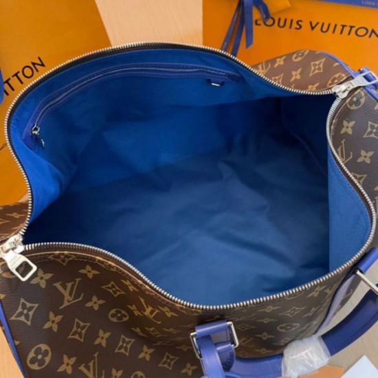 Replica Borsa Louis Vuitton Keepall Bandouliere 50 Monogram Macassar M46772