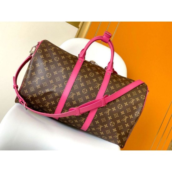 Replica Borsa Louis Vuitton Keepall Bandouliere 50 Monogram Macassar M46773