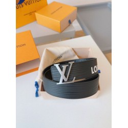 Replica Cintura reversibile Louis Vuitton LV iniziali Epi 40 mm M8270Q nera