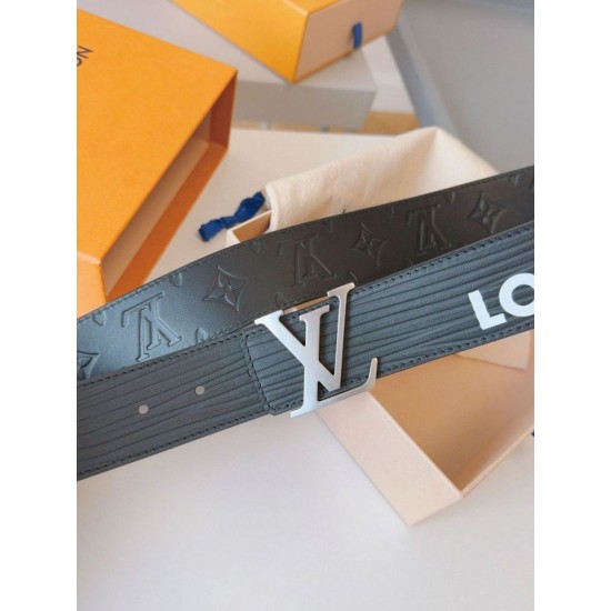 Replica Cintura reversibile Louis Vuitton LV iniziali Epi 40 mm M8270Q nera