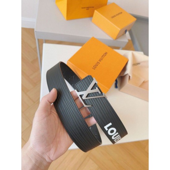 Replica Cintura reversibile Louis Vuitton LV iniziali Epi 40 mm M8270Q nera