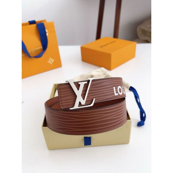 Replica Cintura reversibile Louis Vuitton LV iniziali Epi 40 mm M8271U Marrone