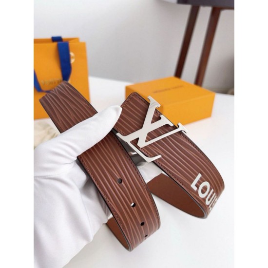 Replica Cintura reversibile Louis Vuitton LV iniziali Epi 40 mm M8271U Marrone