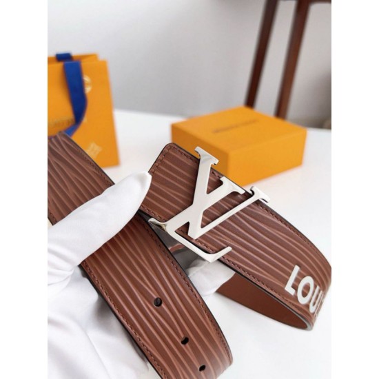 Replica Cintura reversibile Louis Vuitton LV iniziali Epi 40 mm M8271U Marrone
