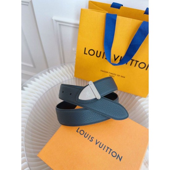 Replica Cintura reversibile Louis Vuitton LV Trunk 35 mm M8349V nera