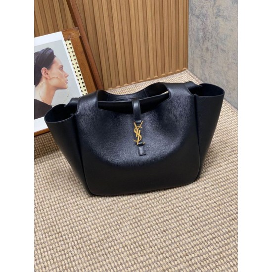Replica Borsa YSL Saint Laurent Bea Tote EAST/West Nera