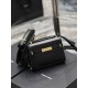 Replica Borsa a tracolla mini YSL Saint Laurent Manhattan nera