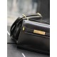 Replica Borsa a tracolla mini YSL Saint Laurent Manhattan nera