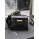 Replica Borsa a tracolla mini YSL Saint Laurent Manhattan nera