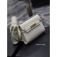 Replica Borsa a tracolla mini YSL Saint Laurent Manhattan Bianca