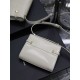 Replica Borsa a tracolla mini YSL Saint Laurent Manhattan Bianca