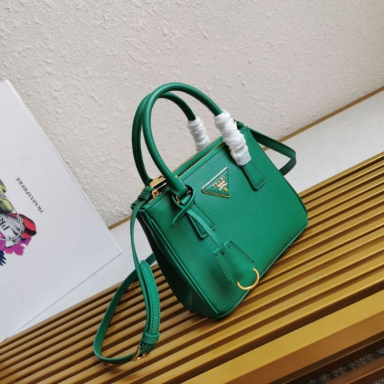 Replica Borsa Prada Mini Galleria Verde Saffiano