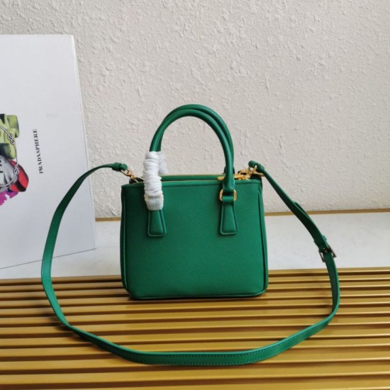 Replica Borsa Prada Mini Galleria Verde Saffiano