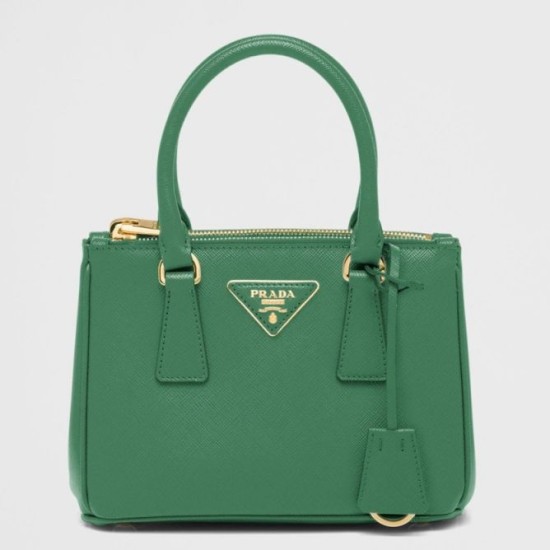 Replica Borsa Prada Mini Galleria Verde Saffiano